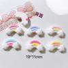 30 Pcs New Lovely Mini Kawaii Cartoon Clouds, Rainbows Resin Diy Jewellery Manicure Hairpin Accessories Decorate A70