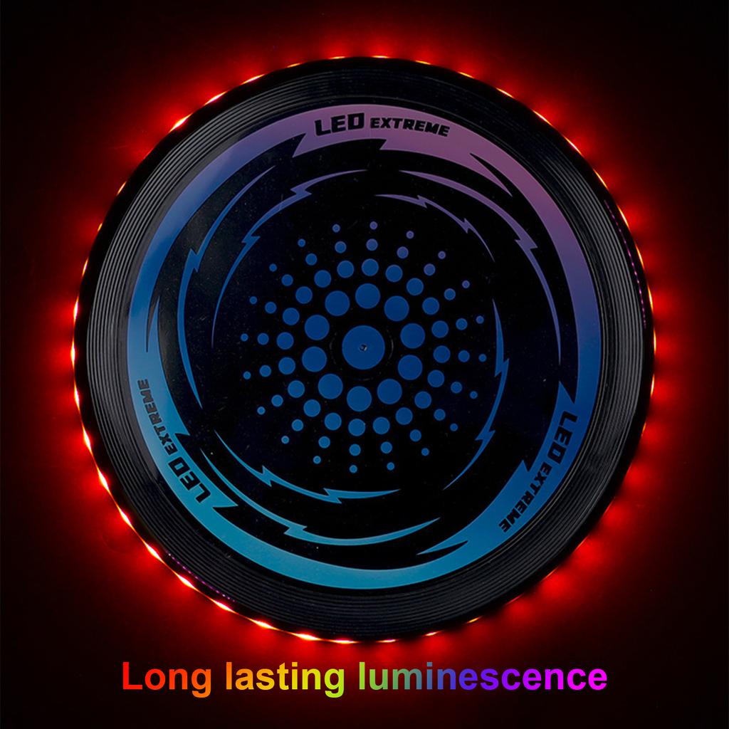 Youth Outdoor Sports Flying Disc LED Light-up Flying Disc Toy Luminous Flying Saucer with 42 LED