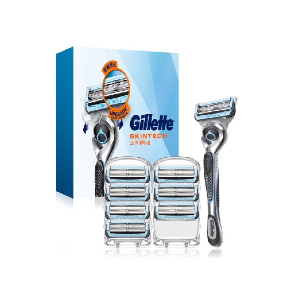 Gillette Skintech Manual Shaver Handle + 8 Blades