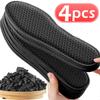 6Pcs Bamboo Charcoal Deodorant Insoles Mesh Breathable Absorb-Sweat Shoe Pads Men Running Sports Shoes Insert Deodorant Insole