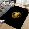 Bendy Flannel Pattern Square Carpet,Area Rug,Carpet Rug for Living Room Bedroom Sofa Playroom Decor,Non-slip Floor Mat