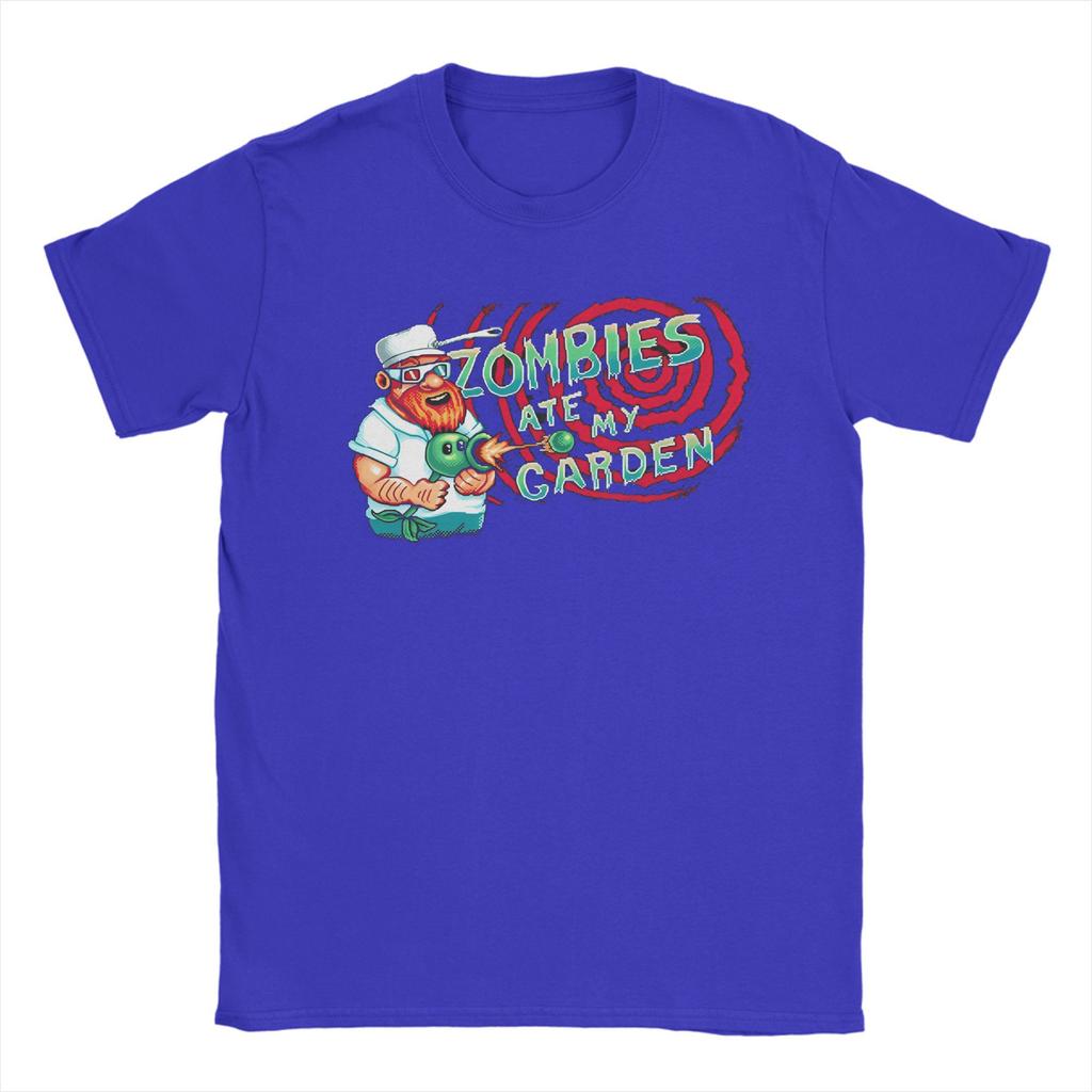 Plants Zombiess 2 T Shirts Unisexs Cotton Hipster TShirts Round Neck Tee Shirt Short Sleeve Clothing 6XL