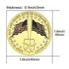 American Challenge Coin Guardian Commemorative Coin Gold Plated Badge Creative Coin Commemorative Coin Collection Gift Iron Art