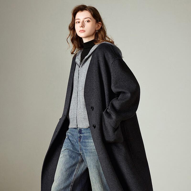 Chuyu Women's 2025 Winter Hooded Knit Sleeveless Vest