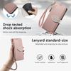 PU Leather Leaf Buckle Multi-function Wallet Case for OPPO/VIVO/Redmi/Google 3 Card Slots + Zip Coin Pocket + Stand & Detachable Long Shoulder Strap