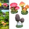 Garden Decor Statue Mini Garden Micro Landscape Succulent Plant Simulate Mushroom Ornament