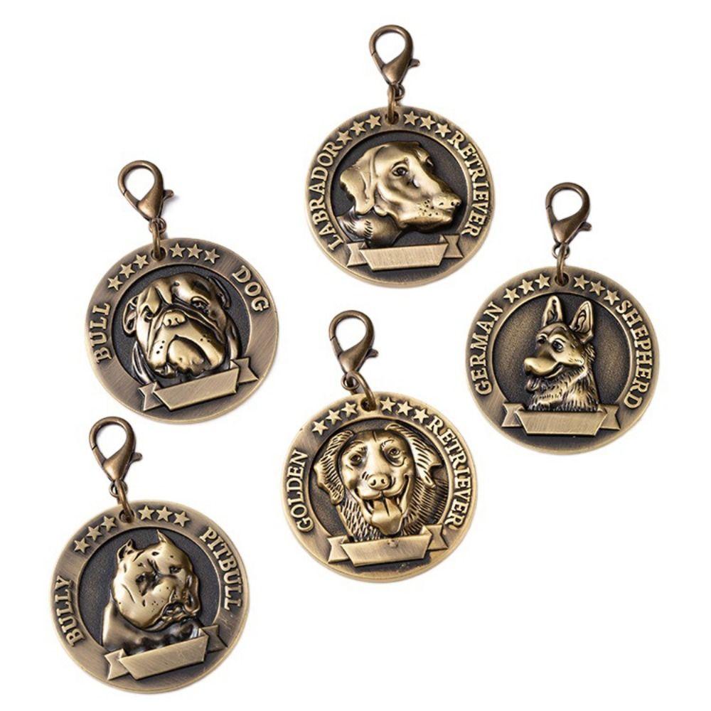 Товары для животных, собачья бирка с 3D тиснением, табличка с именем, антипотеря, нержавеющая сталь, металлическая идентификационная карточка для питомца