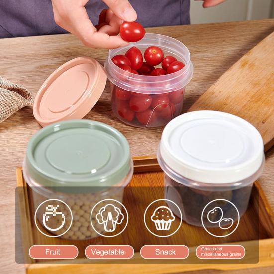 4 шт. контейнеры для заправки салата 500 мл, пищевой контейнер без бисфенола А для закусок, соусов, приправ, многоразовые стаканчики для соуса для ланч-бокса, хранения фруктов, орехов, йогурта