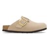 Сабо Birkenstock Boston Big Buckle Нубук Обычный EU40 Сандалии, Кожа, Ширина, Бежевый, Унисекс, 1028003, Песочный замок, (26,0 см)