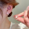 GemChic женские серьги-гвоздики с иглой и цирконием, серьги с имитацией жемчуга, простые милые серьги, ювелирные изделия на день рождения, Рождество, подарок