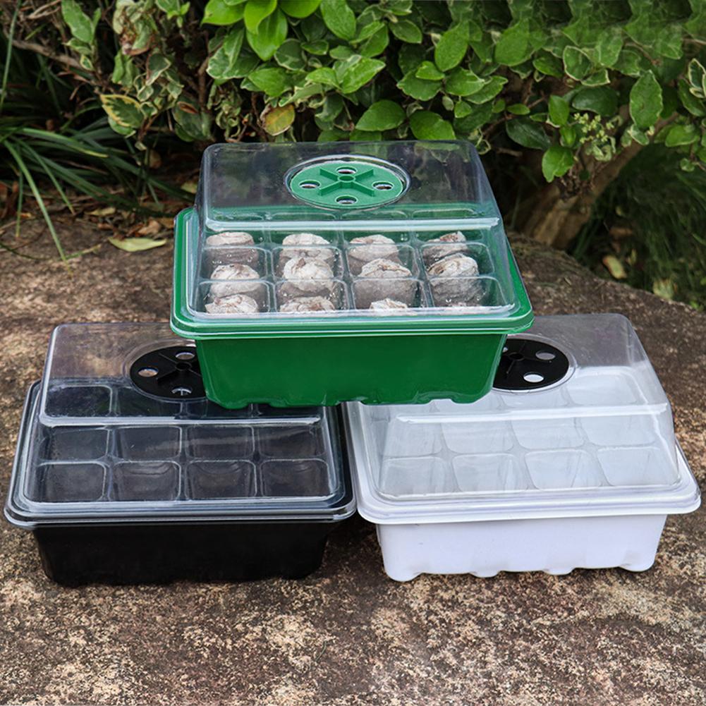 6/12 отверстий Лотки для рассады Лоток для стартового посева семян Регулируемая вентиляция Влажность Лоток для проращивания рассады Для выращивания семян Начиная