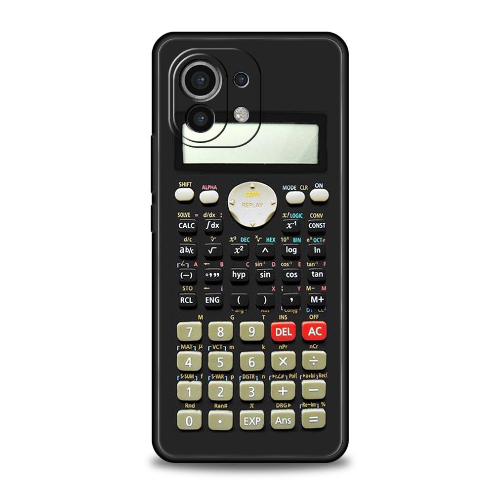 Ретро-чехол-телефон-калькулятор для Xiaomi Mi 15 14 14T 13T 12T Pro 12 13 11 Lite 5G 11T Poco X6 X7 X5 Pro Мягкий ТПУ чехол
