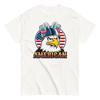 Patriotic Eagle Beer Hat American Flag Cotton T Shirt Usa