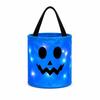 LED Halloween Candy Bucket Ghost Print Halloween Tote Bag New Pumpkin Bucket  Kids