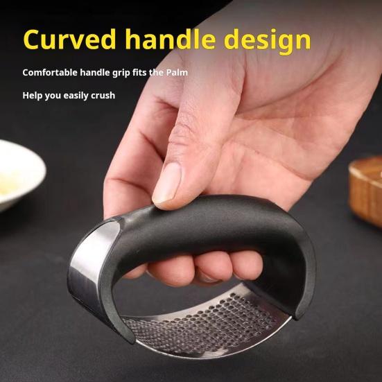 1/2/3 шт. Чеснокодавка из нержавеющей стали, легкоочищаемая чеснокодавилка, измельчитель для овощей и имбиря, измельчитель для любителей кулинарии