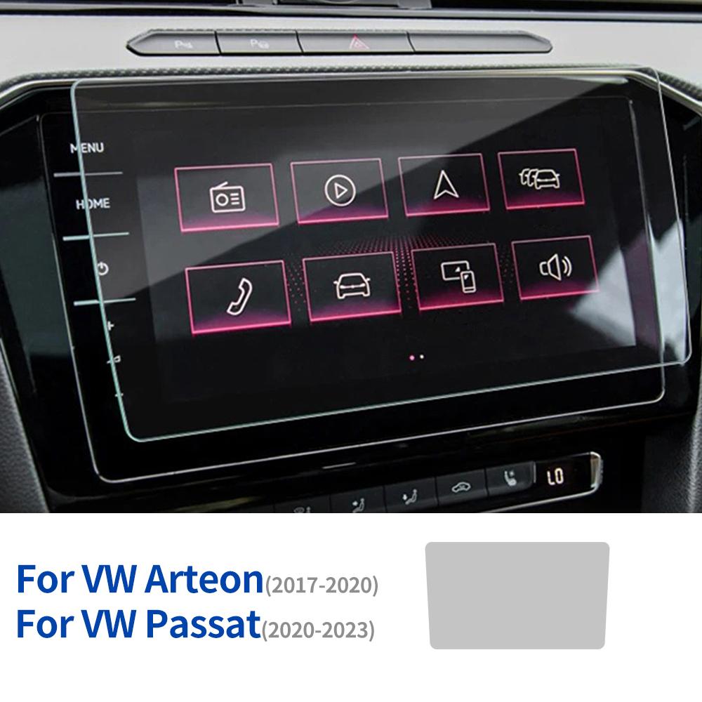 Car Tempered Glass Protective Film For Volkswagen Arteon PassatAuto GPS Navigation Screen Protector Display Interior Accessories