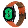 Litchi Textured Genuine Cow Leather Strap with Electroplated Buckle for Huami Amazfit Active 2 Square/Active 2/GTR Mini Pointed-End Watch Band