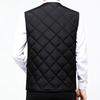 Men Vest Coat V-Neck Sleeveless Single Breasted Solid Color Waistcoat with Pockets Thickened Plush Lining Vest Jacket