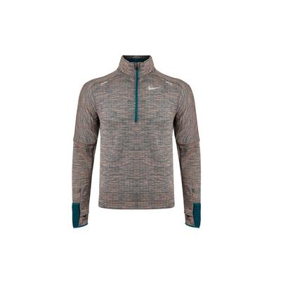Sphere Dri-FIT флисовая теплая толстовка с длинными рукавами и полумолнией для бега, мужские топы, темно-бирюзовые CU6088-394
