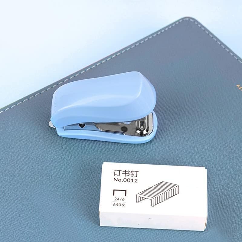 Мини-степлер со скобами, маленький милый степлер для студентов, подарок, школьные канцелярские товары