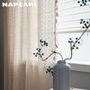 1PC NAPEARL Brocade Cotton Warp Knitted Craft Curtain With Tassels For Living Room Bedroom Home Decor