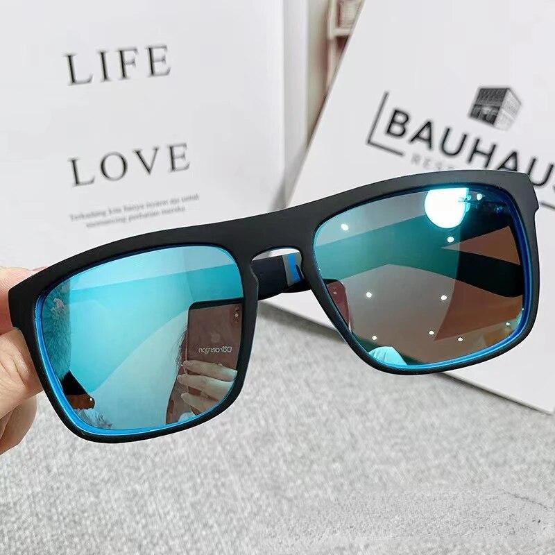 Модные квадратные винтажные солнцезащитные очки для мужчин и женщин в стиле ретро для вождения, рыбалки, роскошные дизайнерские солнцезащитные очки UV400, очки
