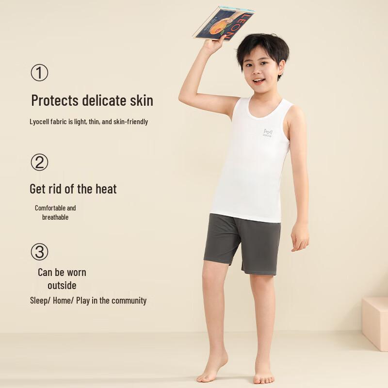 Boys' Lyocell Blend Sleeveless Vest Top