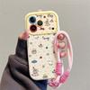 Cartoon Dessert West Highland Dog Phone Case IPhone 17 Pro Max With Lanyard Full Cover