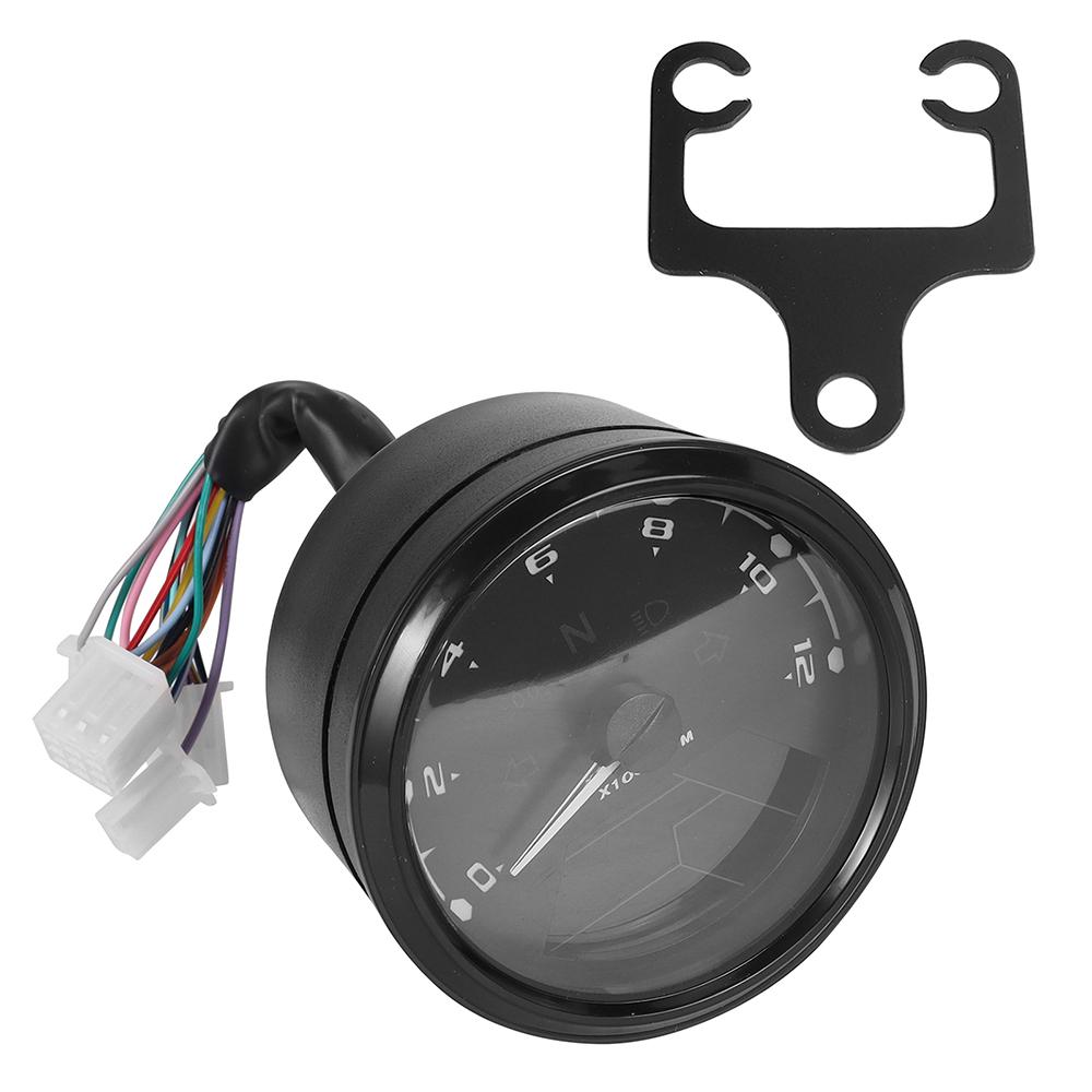 12V Motorcycle Speedometer Tachometer Fuel Meter Dashboard Gauges Odometer LCD Digital Indicator Motorbike Accessories Universal