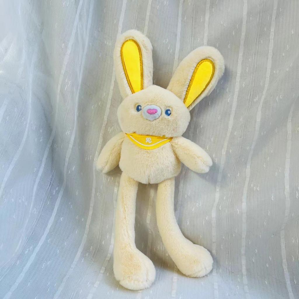 Pulling Ears Rabbit Plush Toy Bag Pendant Bunny Doll Children Keychain Gifts