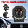 With Slope Meter Car Mount Compass Ball Compass for Vehicle Boat Foldable Car Dashboard Compass High Precision Navigation 2-In-1 Car Supplies