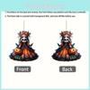 Halloween Pumpkin Witch Pattern Acrylic Pendant For Holiday Prop Decoration