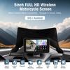 Ezonetronics 5-дюймовый сенсорный экран для мотоцикла CarPlay, поддержка записи с двух камер, с беспроводным CarPlay и Android Auto, IP67