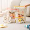 10PCS Cartoon Multi-size Storage Bag Portable Classified Classified Sealed Bag Baby Clothes Storage Organizer Bag Travel