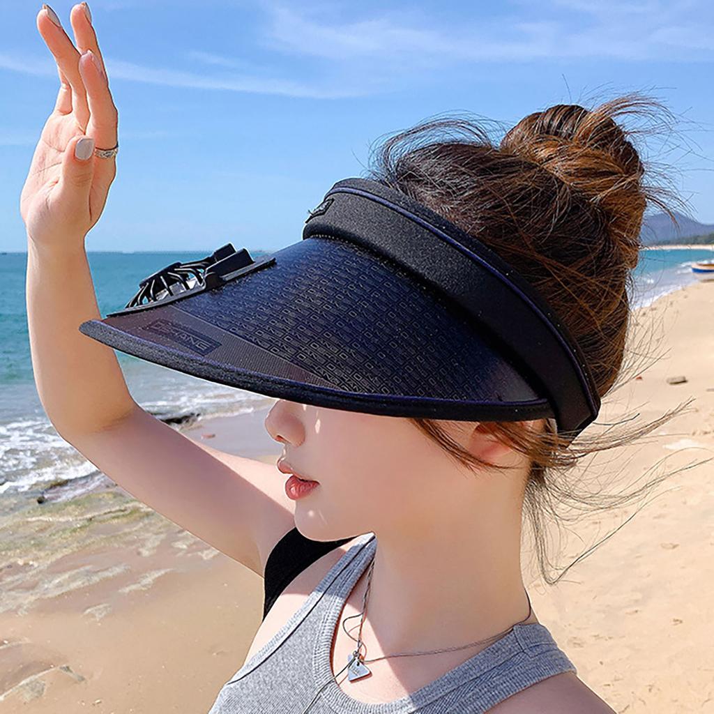 Кепка вентилятора для зарядки через USB, летняя кепка, охлаждаемая кепка для гольфа, солнцезащитная кепка, дышащая пустая кепка вентилятора с регулируемыми ремнями