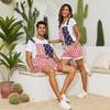 Unisex Workwear Jumpsuit Short Pants Coverall With Striped Design Outdoor Jobs Casual Wear