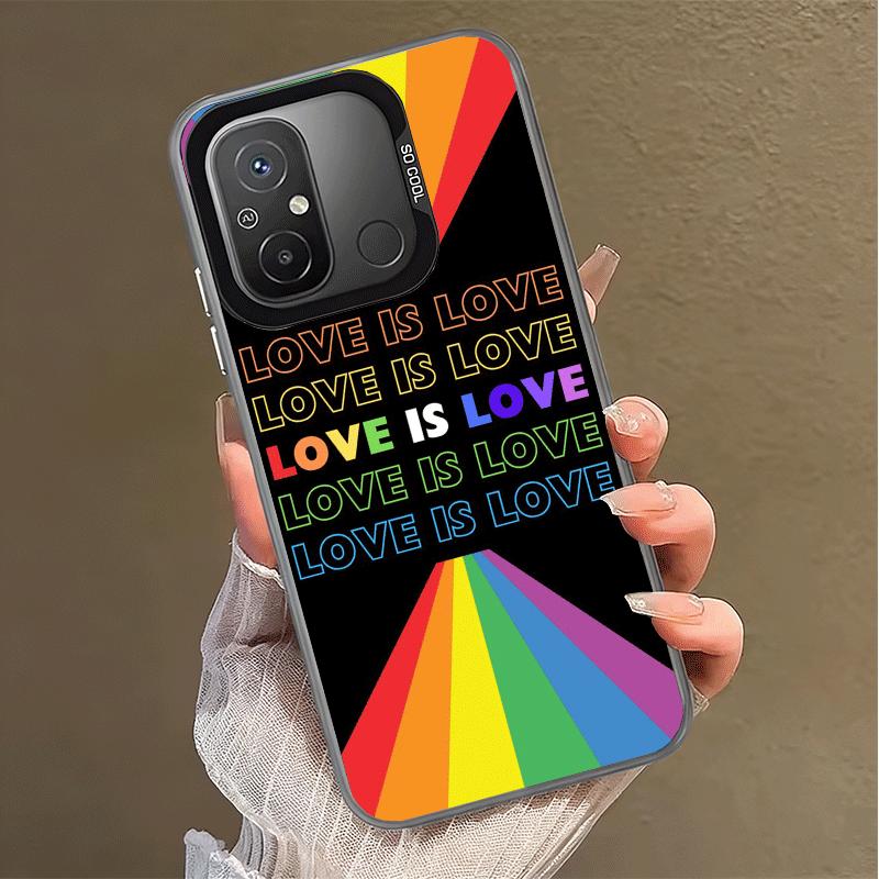 LGBT Rainbow Love Is Love Soft Phone Case for Xiaomi Redmi 15C 15 14C 13C 12C Poco X5 X6 X7 Pro X3 F8 F7 Ultra M8 13 12 Cover Ba
