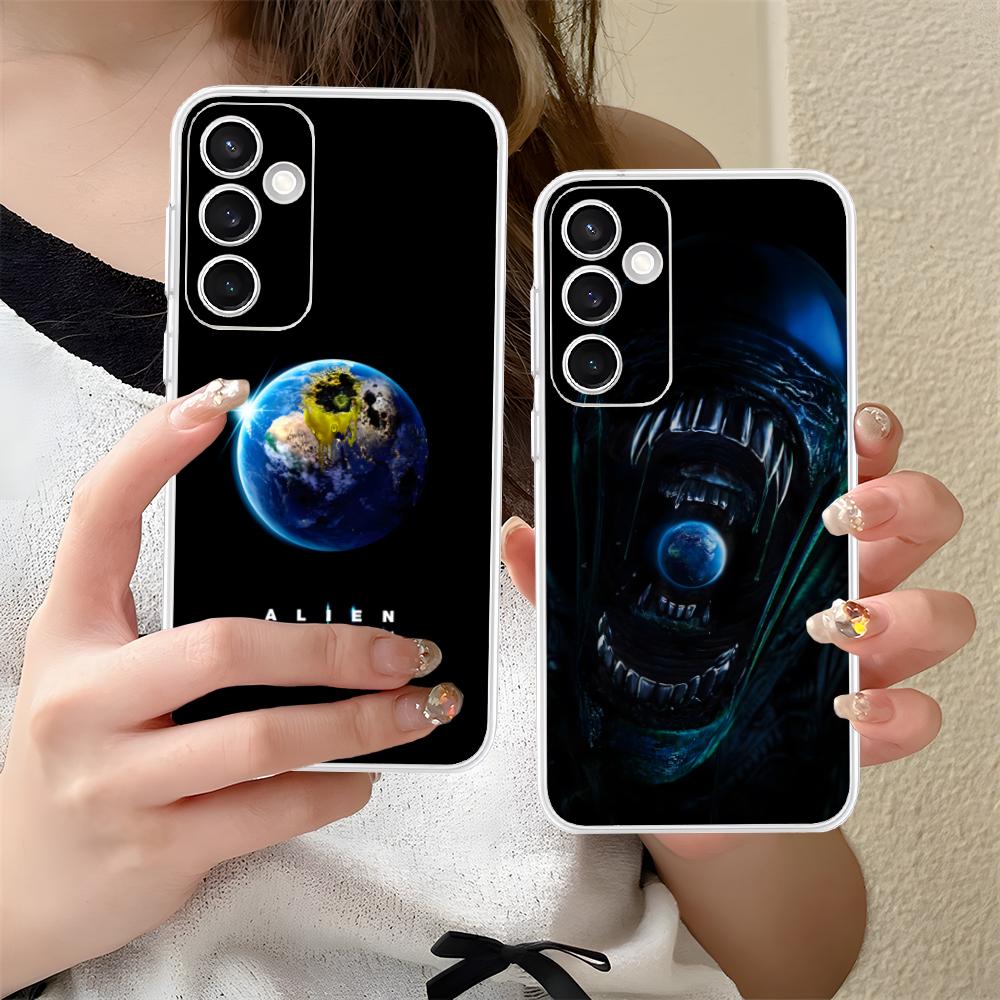 Чехол для мобильного телефона Alien Earth для Samsung Galaxy S25 S24 S23 S22 S21Plus FE Ultra Прозрачный Цветной Чехол Чехол Красивый