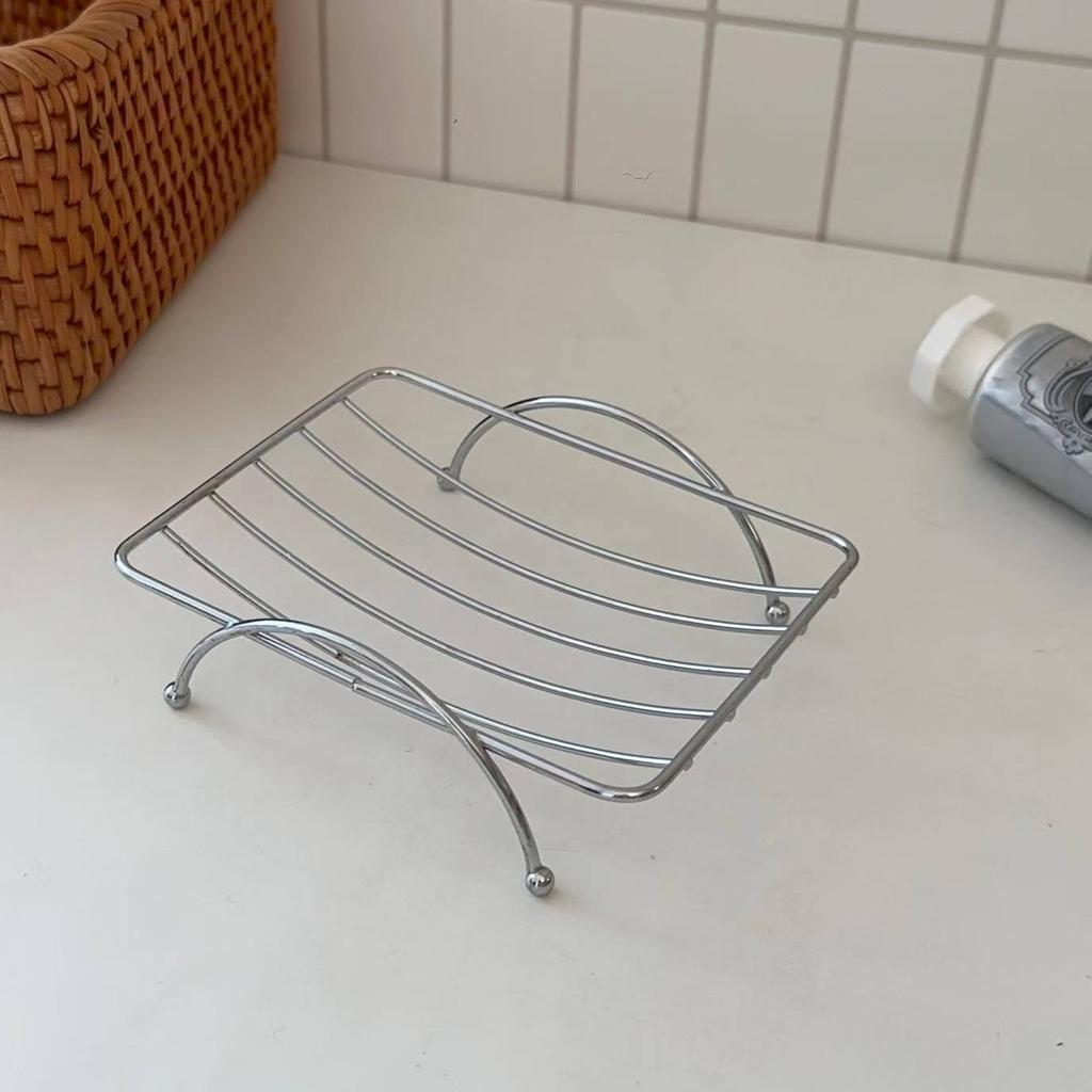 Мыльница на присоске, без сверления, настенная, дренажная полка, держатель для мыла в ванной комнате, органайзер из нержавеющей стали с решеткой для дома, ванной комнаты