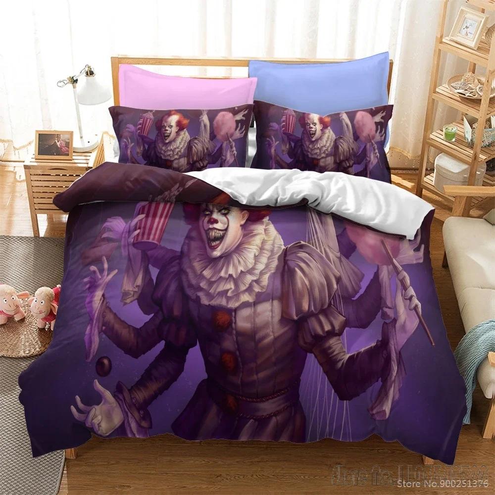 Оно Стивена Кинга Комплект пододеяльника Твин Фул Куин Кинг HD Покрывало Чехол для одеяла Постельные принадлежности для детей Комплекты постельного белья Декор спальни