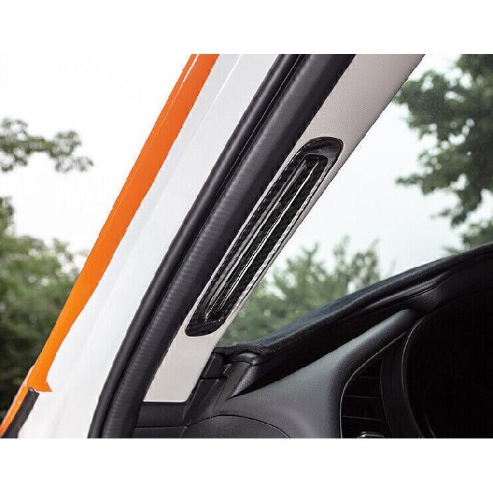 For Mazda 3 Axela 2019-2023 Carbon Fiber A Pillar Air Outlet Vent Cover Trim 2PC