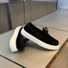 Fashion 2025 New Fashionable Foot Set Solid Color Versatile Breathable and Comfortable Men's Shoes