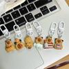 Kawaii Креативный брелок-подвеска Capybara Милый мультяшный автомобильный брелок-подвеска Украшение для рюкзака Аксессуары Подарки