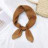 Cotton And Linen Small Square Scarf Silk Scarf Women'S Spring And Autumn New Style Artistic And Versatile Fashionable Temperament Headband Scarf
