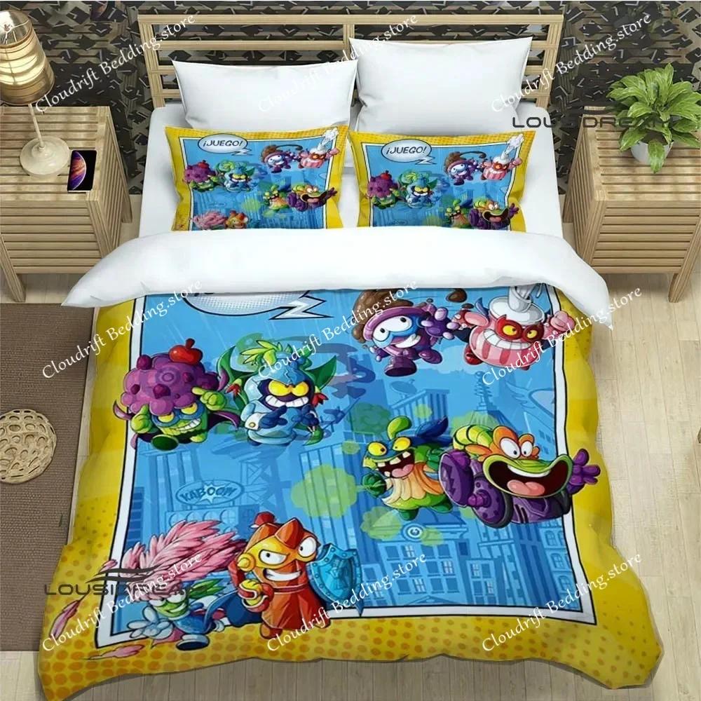 Cute Cartoon Super Zings Bedding Sets Exquisite Bed Supplies Set Duvet Cover Comforter Set Bedding Set Luxury Birthday Gift026