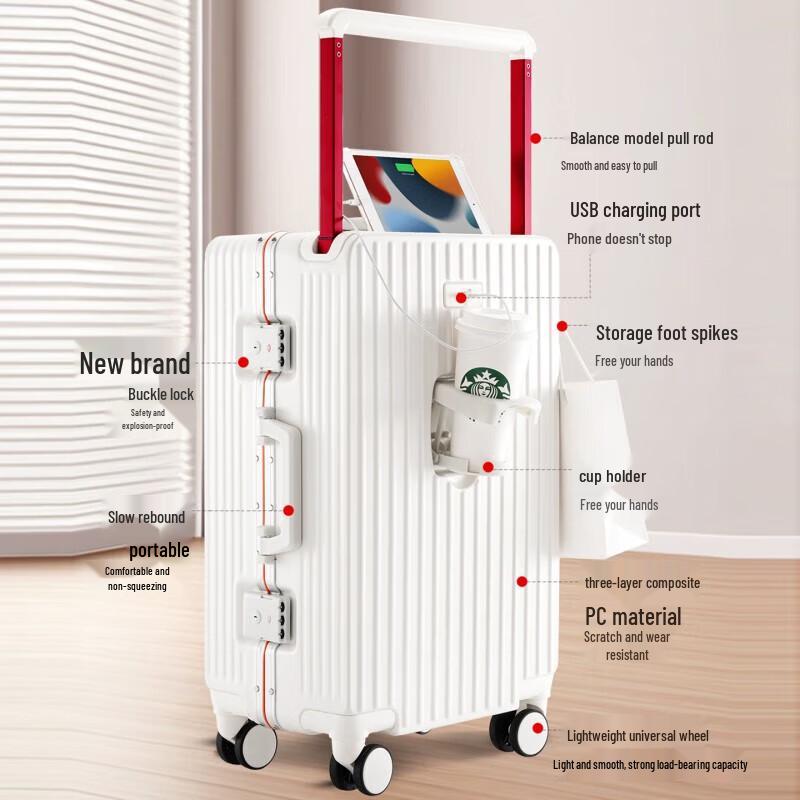 TJ Harren TJ2007 Aluminum Frame Carry-on Spinner Suitcase