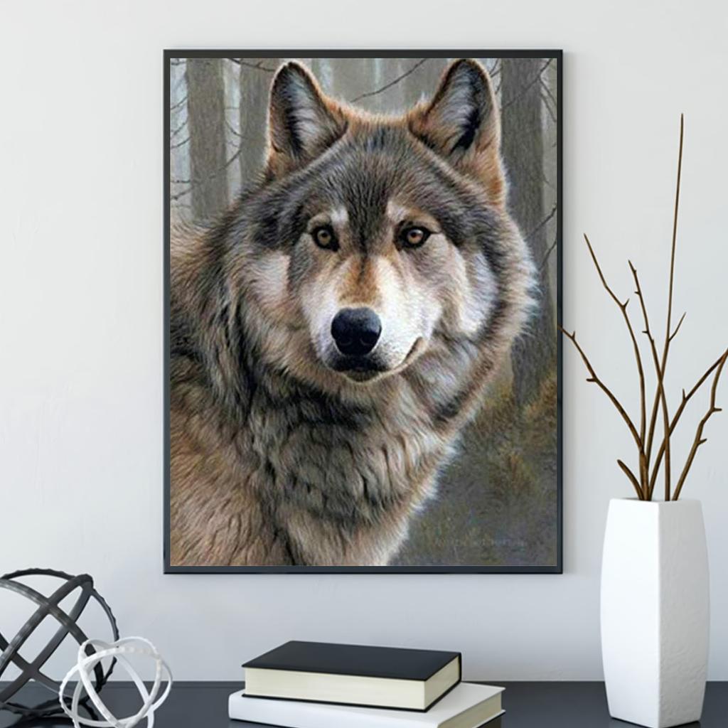 5D DIY Алмазная картина Волк Набор для вышивки крестом Мозаика Алмазная вышивка Роза Полный круглый/квадратный дрель Украшение дома