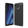 Samsung Galaxy A7 2018 Case Carbon Fiber Resilient TPU Protection Cover For Samsung Galaxy A7 2018 - Black