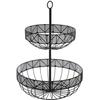Двухъярусная корзина - Фриз - Металл - Черный - Современный - Дизайн
