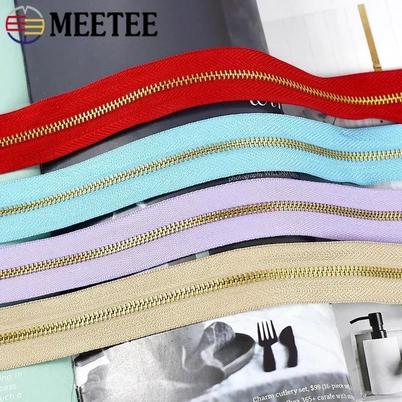 1-10 Ярдов Meetee 3# Металлическая Молния Куртка Декор Молнии Лента Заменить Спиральную Молнию По Метрам Швейная Застежка Молнии Набор для Ремонта Аксессуары